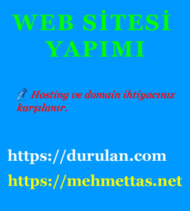 web sitesi yapımı